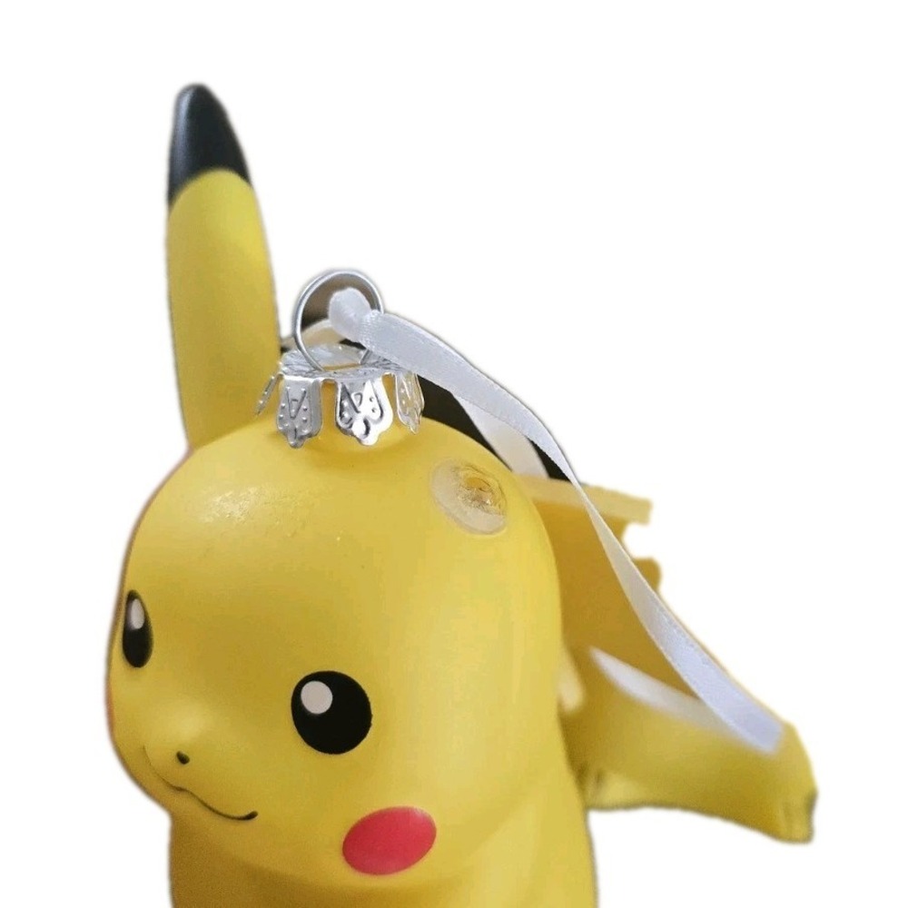 Lot Of 3 Hallmark Ornament Blown Glass Pokemon Pikachu Christmas‎ Tree - Picture 3 of 6